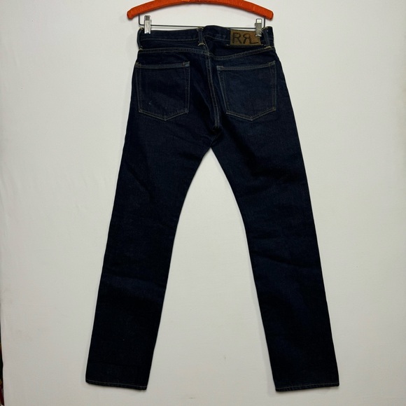RRL Double RL Ralph Lauren Japenese Selvedge Denim USA Made Button Fly 28 X 32 - Picture 2 of 11